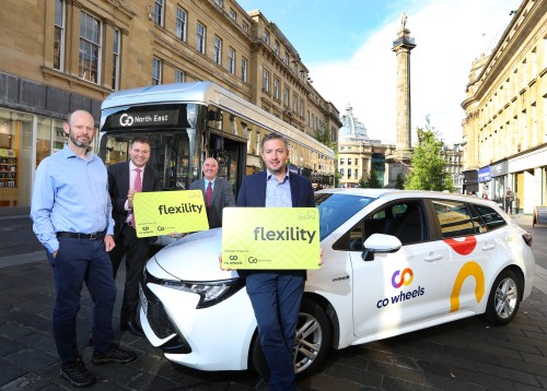 Flexility card launch in Newcastle with Co Wheels and Go North East